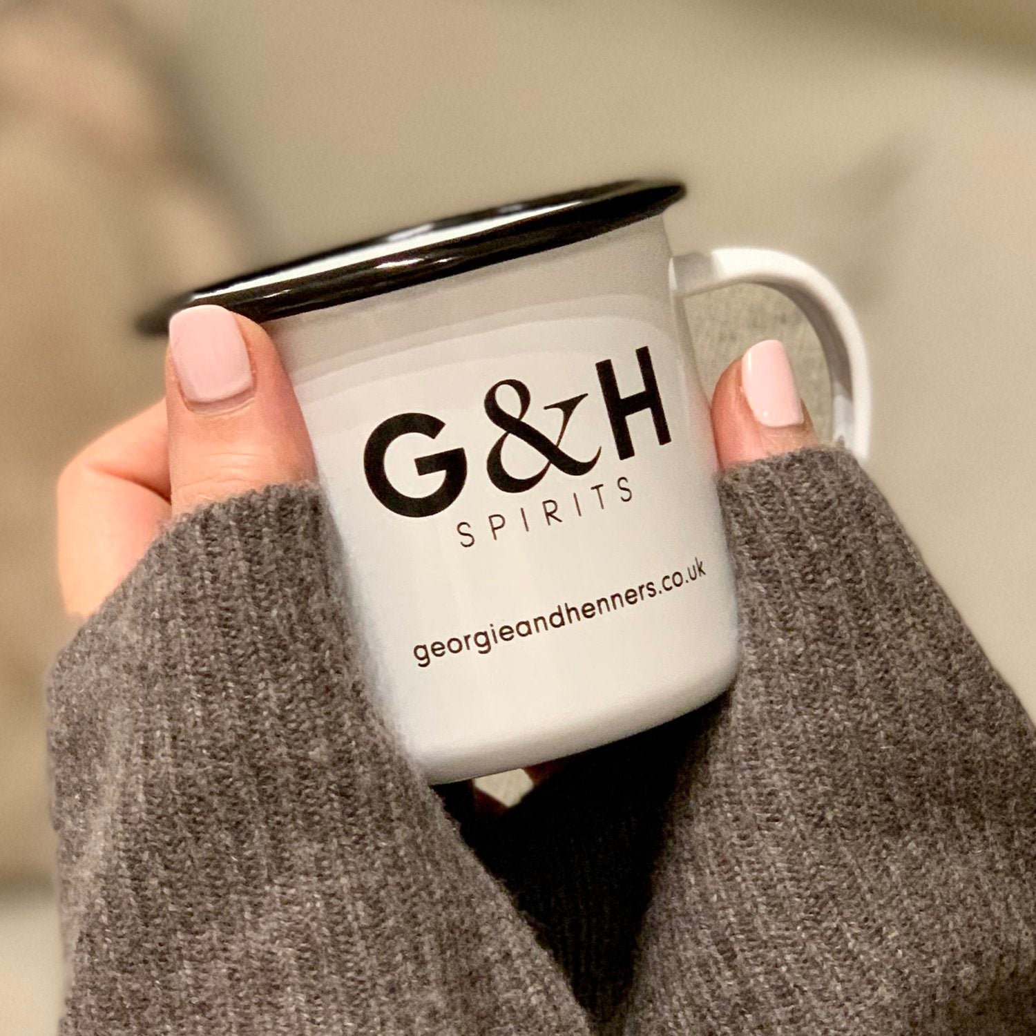 Georgie & Henners - HOT Gin Enamel Mug